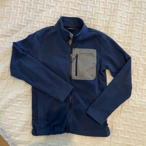 Vineyard Vines mens navy fleece jacket.